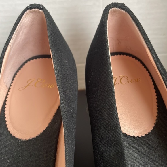 J.Crew Seville Espadrilles wedges in Canvas black size 9.5 - Picture 6 of 10